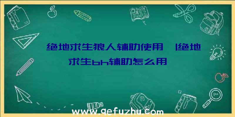 「绝地求生狼人辅助使用」|绝地求生bh辅助怎么用